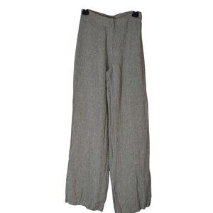Crea Concept Womens 36 Grey Long Wide leg Modest Occupational Career Pants‎